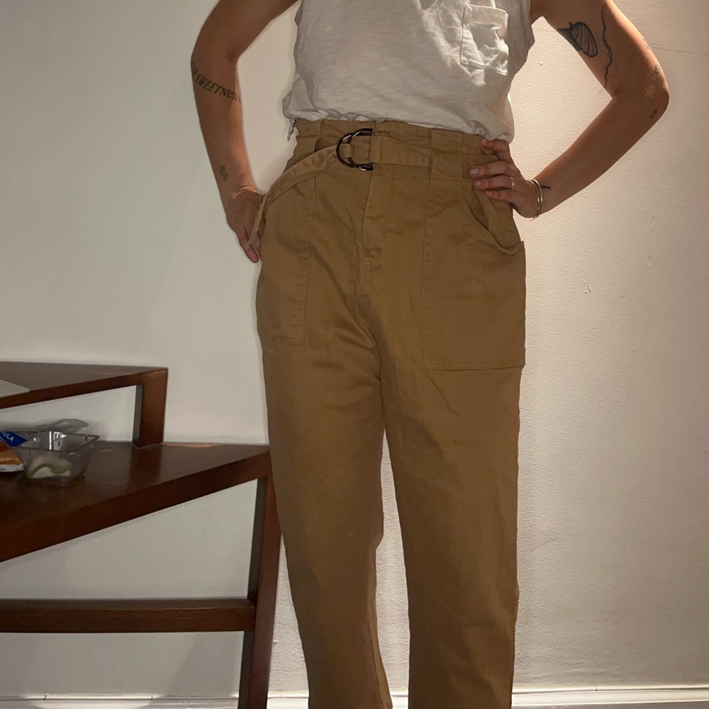 anthropologie paper bag pants